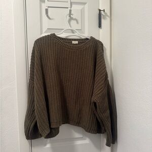 The Simple Folk Green Cotton Sweater